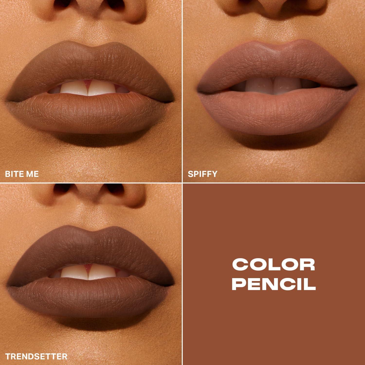 imageMorphe Color Pencil Bundle Cream Lip Liner Pencil with a ZeroTugging Formula Effortlessly Lines Defines amp Shapes Lips Bite Me 2 CountBite Me