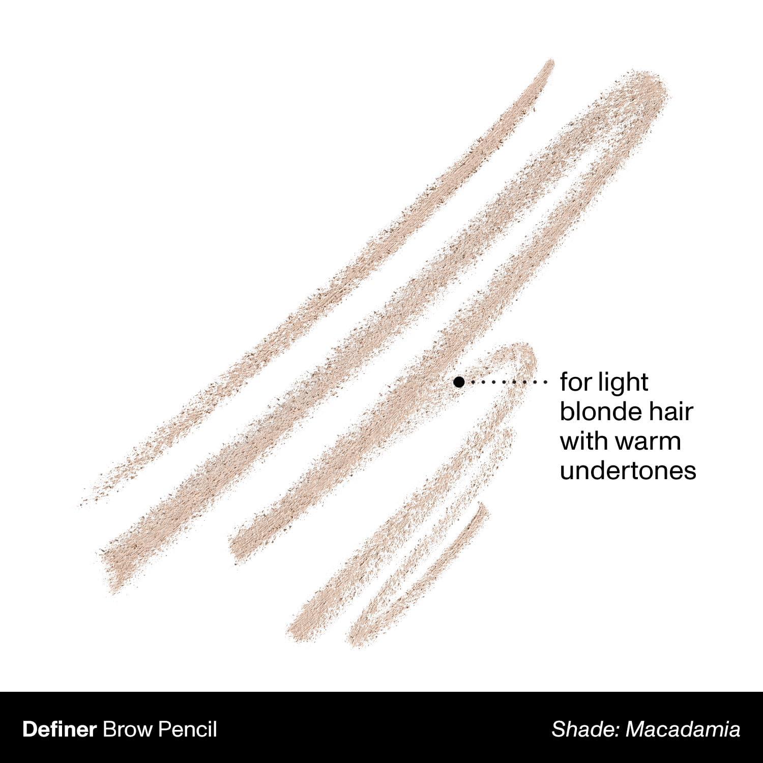 imageMorphe Definer DualEnded Brow Pencil amp Spoolie Eyebrow Pencil with Precision Slanted Tip for Shaping Defining amp Filling Smooth NoTug Formula Latte 0003 ozMacadamia