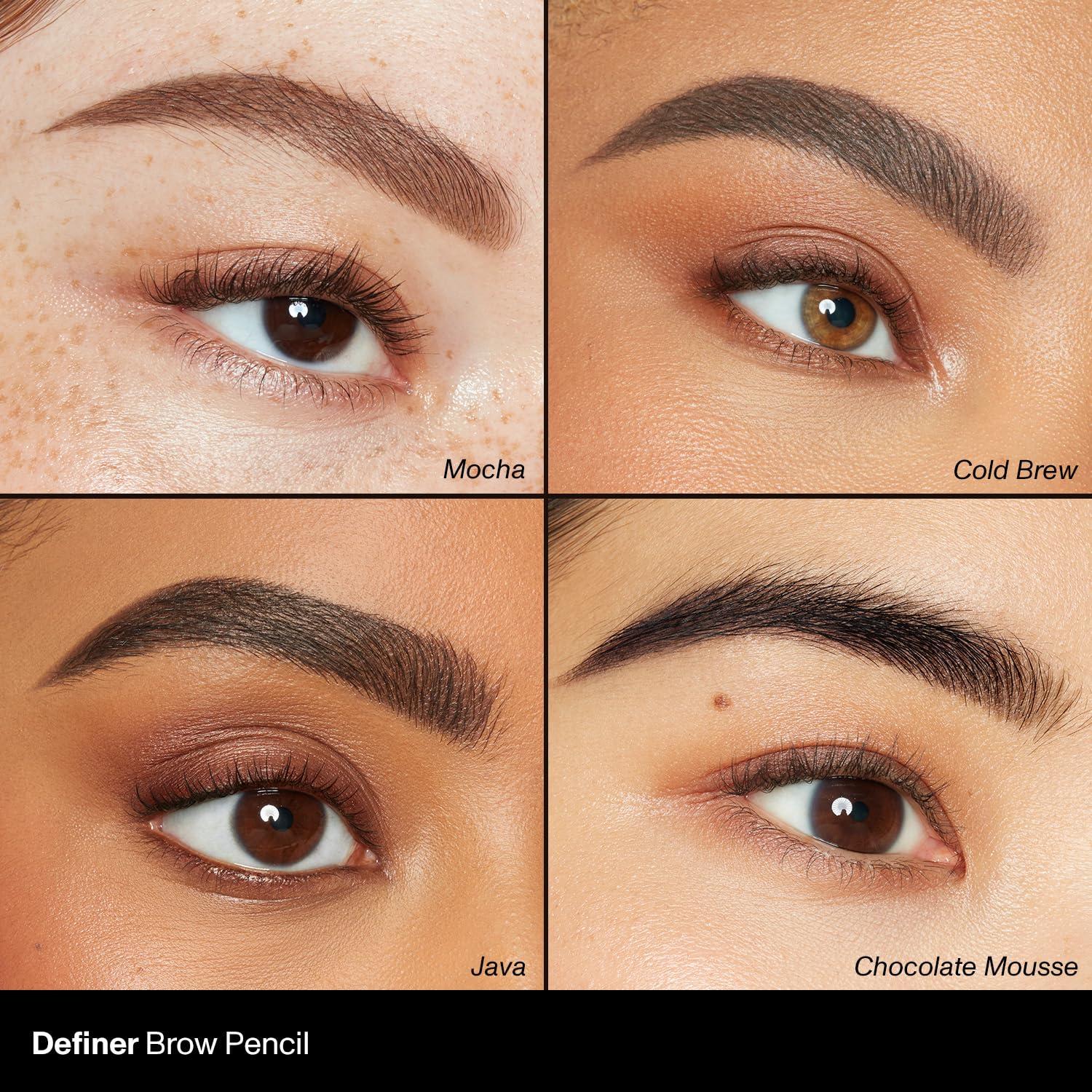 imageMorphe Definer DualEnded Brow Pencil amp Spoolie Eyebrow Pencil with Precision Slanted Tip for Shaping Defining amp Filling Smooth NoTug Formula Latte 0003 ozCold Brew