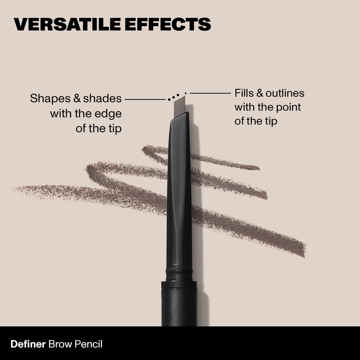 imageMorphe Definer DualEnded Brow Pencil amp Spoolie Eyebrow Pencil with Precision Slanted Tip for Shaping Defining amp Filling Smooth NoTug Formula Latte 0003 ozMacadamia