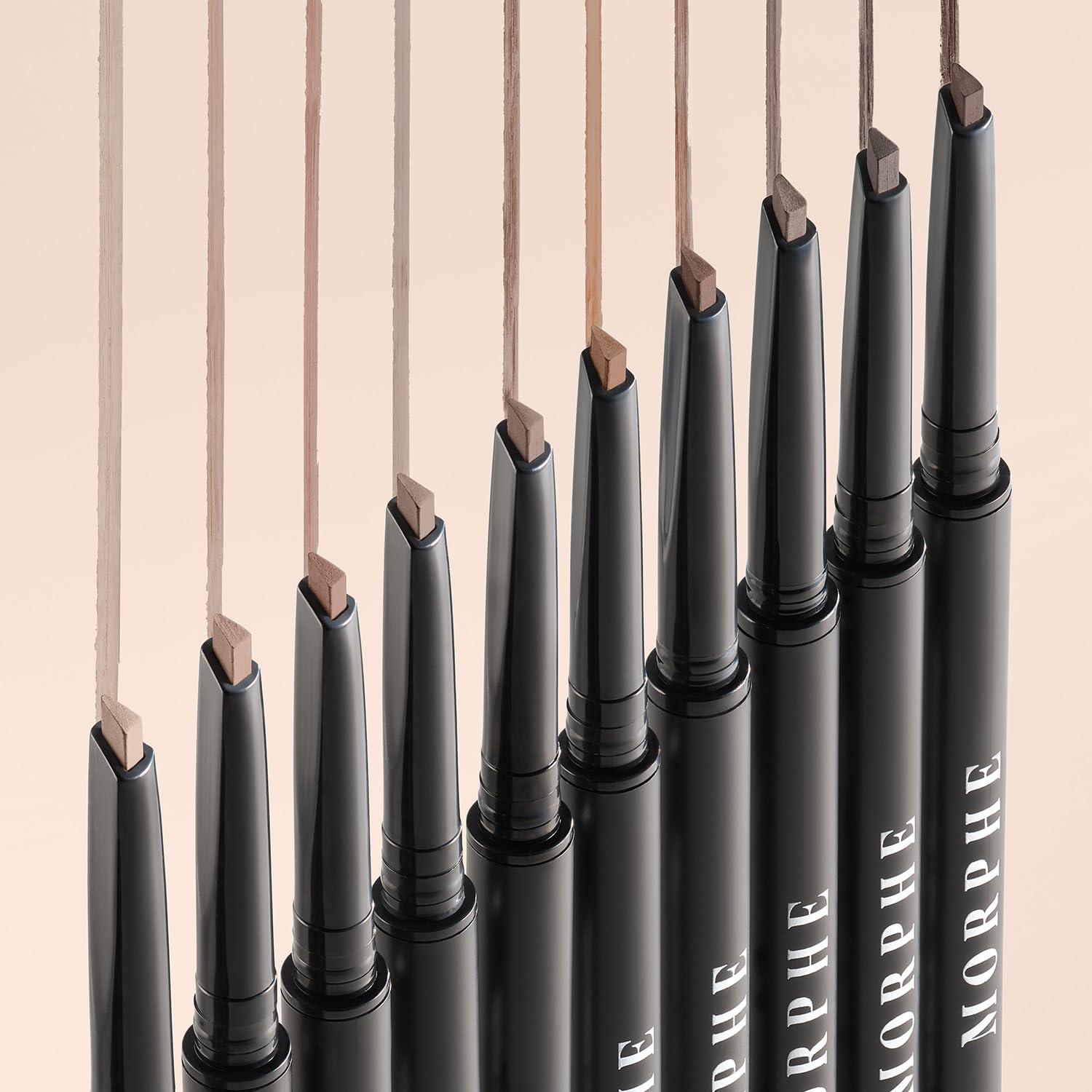 imageMorphe Definer DualEnded Brow Pencil amp Spoolie Eyebrow Pencil with Precision Slanted Tip for Shaping Defining amp Filling Smooth NoTug Formula Latte 0003 ozCold Brew