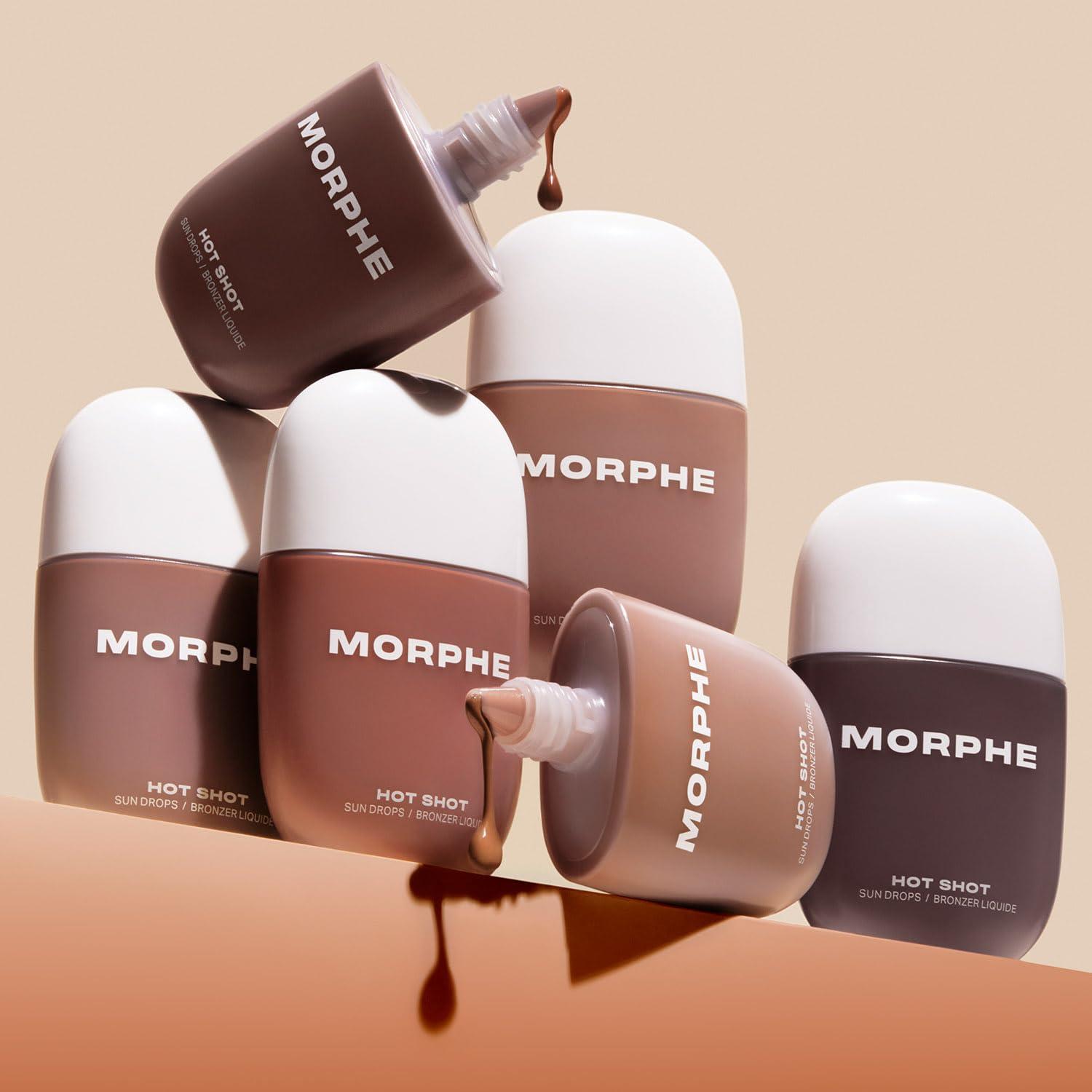 imageMorphe Hot Shot Sun Bronzing Drops Waterweight Liquid Bronzer Drops with Niacinamide for Glowing Skin Hydration amp a Natural Radiant Finish Fire Sign 1 Fl OzBronze Bombshell