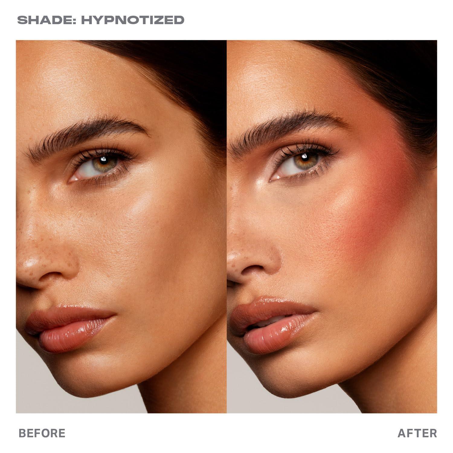 imageMorphe Huephoric Rush 3in1 Silk Cream Blush CreamtoMatte Buildable Blush for Cheeks Primes Hydrates amp Blurs Skin for a SuppleMatte Finish Addicted 028 OunceHypnotized