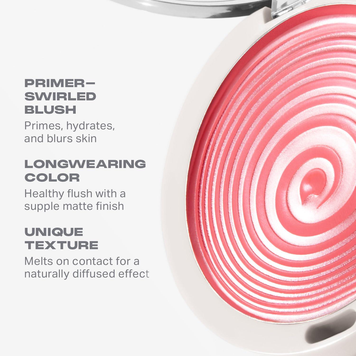 imageMorphe Huephoric Rush 3in1 Silk Cream Blush CreamtoMatte Buildable Blush for Cheeks Primes Hydrates amp Blurs Skin for a SuppleMatte Finish Addicted 028 OunceHypnotized