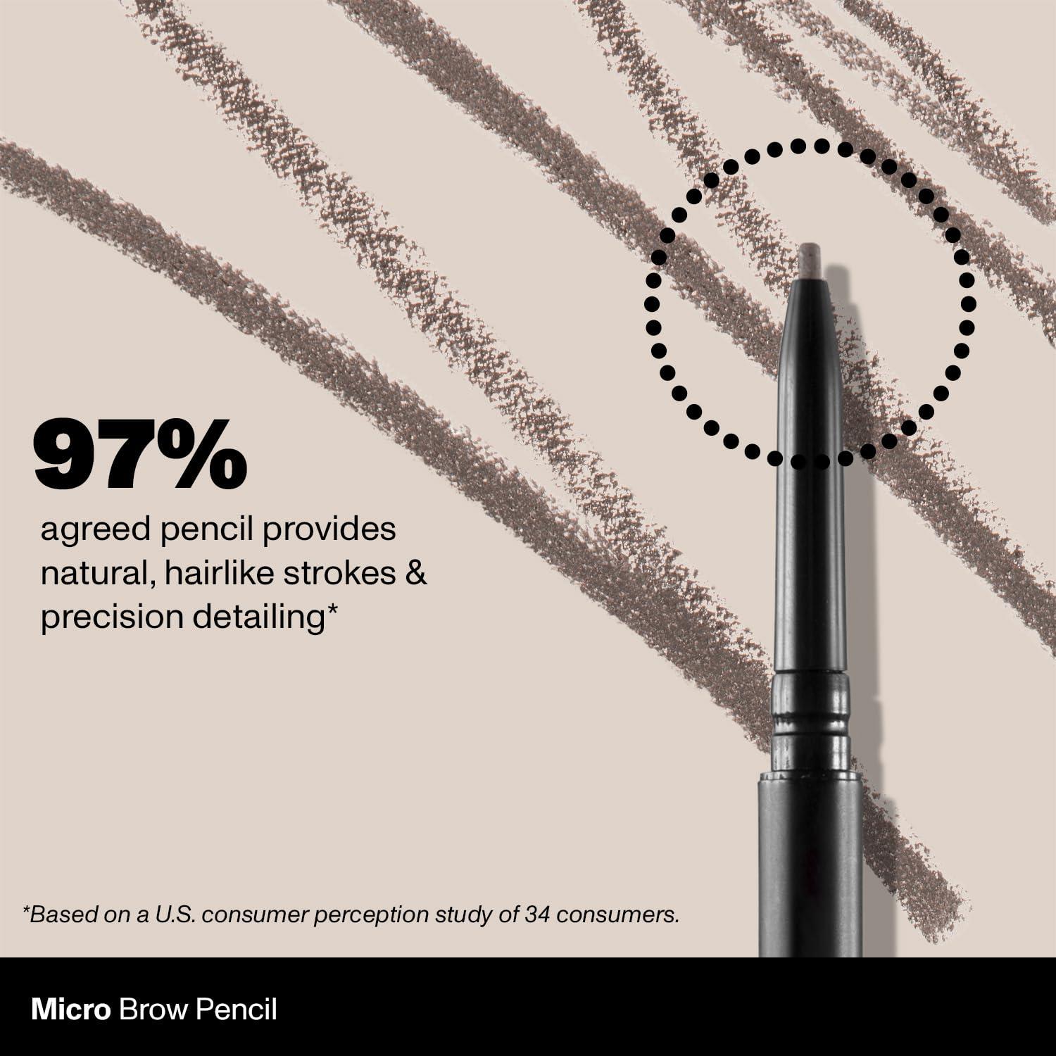imageMorphe Micro Dual Eyebrow Pencil DualEnded Brow Pencil Featuring a Retractable UltraPrecise Pointed Tip Richly Pigmented SmoothGliding LongLasting Wax Formula Chocolate Mousse 0003 ozPraline