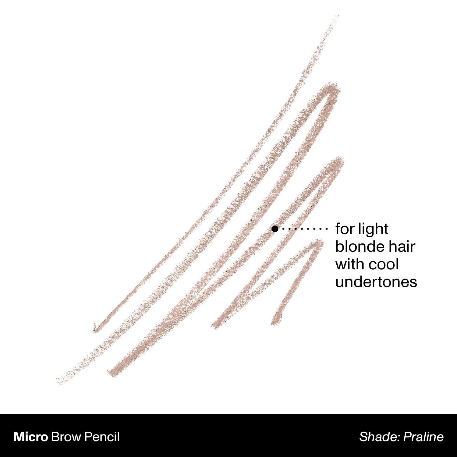 imageMorphe Micro Dual Eyebrow Pencil DualEnded Brow Pencil Featuring a Retractable UltraPrecise Pointed Tip Richly Pigmented SmoothGliding LongLasting Wax Formula Chocolate Mousse 0003 ozPraline