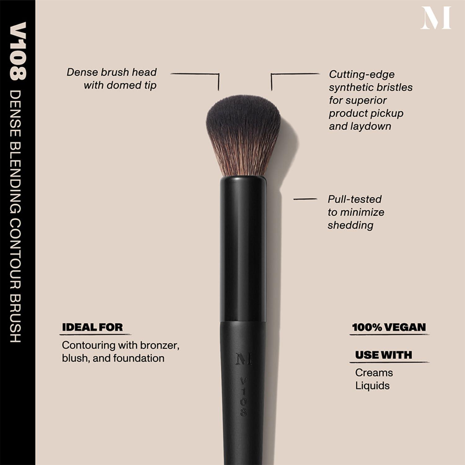 imageMorphe V108 Dense Blending Contour Brush Vegan Pro Series Face Brush for Cream amp Liquid Makeup Precision Sculpting with Synthetic Bristles 1 Count