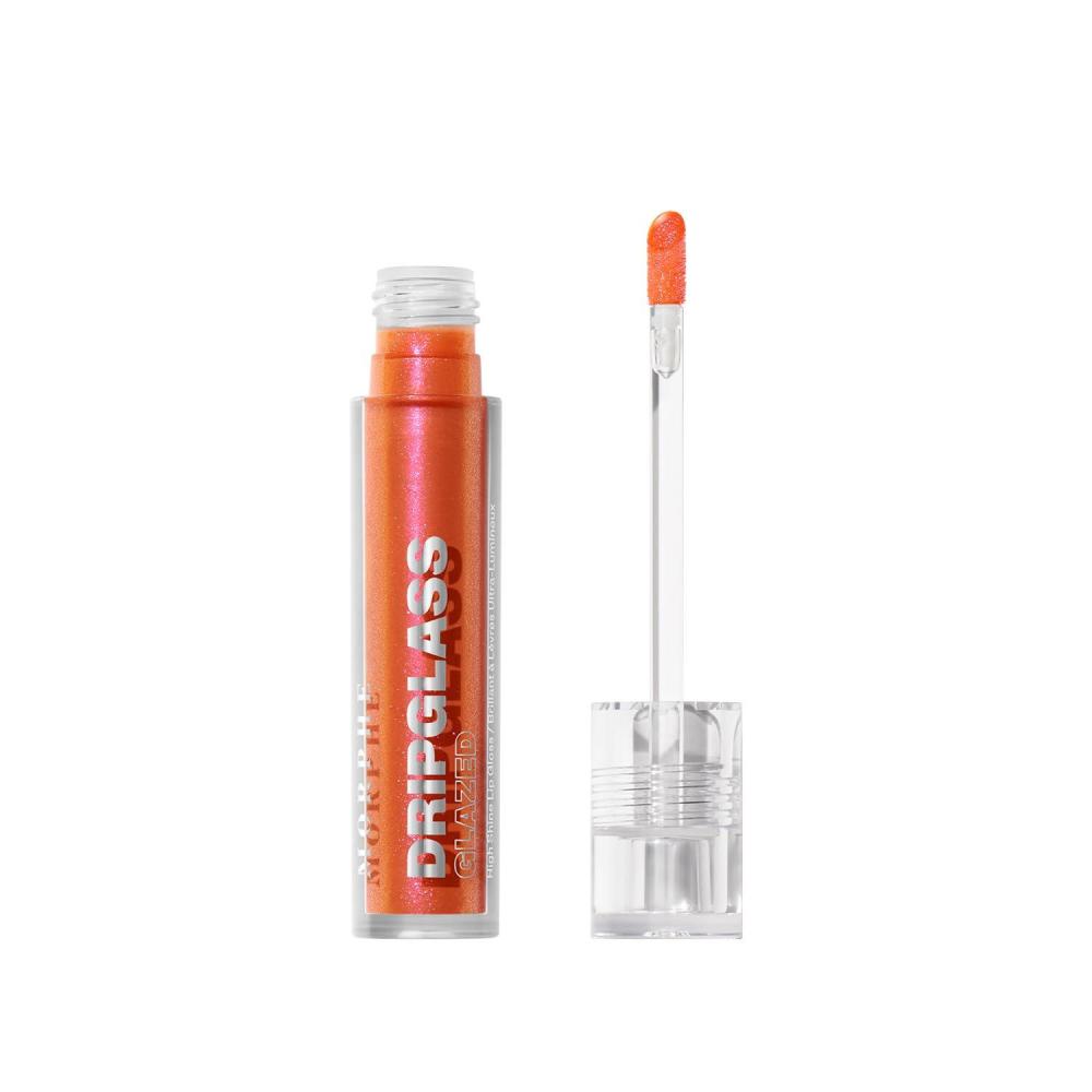 imageMORPHE Dripglass High Shine Lip Gloss  SemiSheer or Full Coverage Lip Color with GlassLike Shine and Nonsticky Finish  Infused With Squalane amp Vitamin E  Polished Peach 013 Fl OzPeach Prism