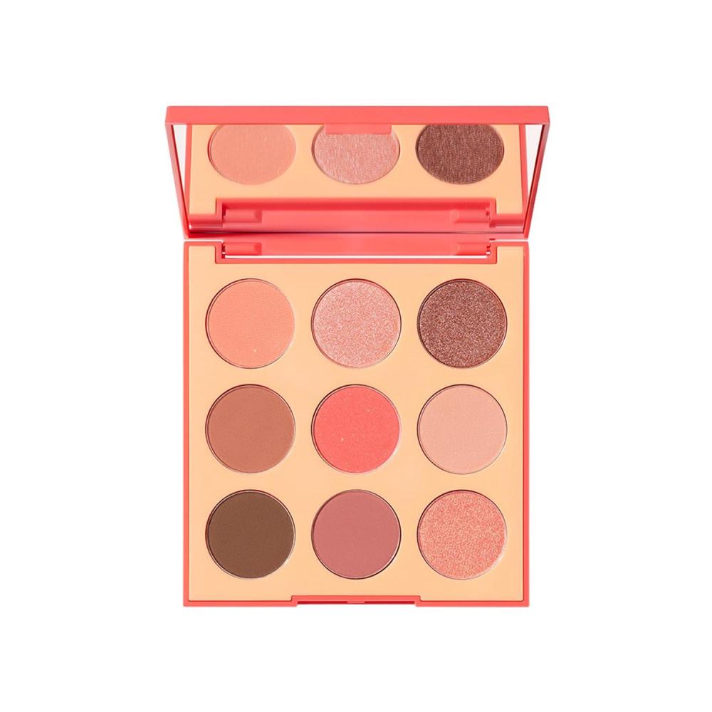 imageMorphe 9B Matte Essentials Artistry Palette Warm Toned Makeup Palette Highly Pigmented Matte Eye Makeup with a Blendable amp Buildable Formula 035 oz9E Pretty In Peach