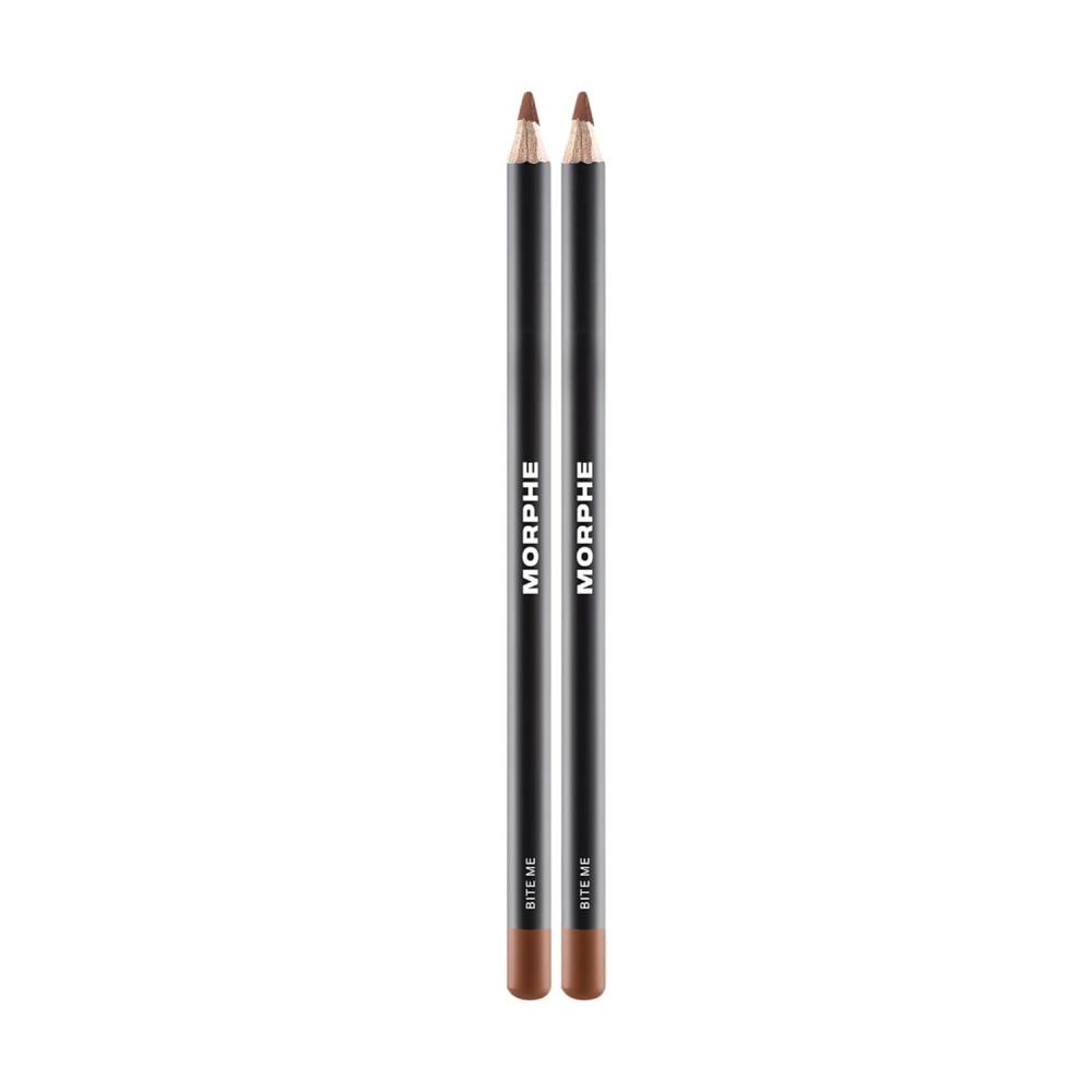 imageMorphe Color Pencil Bundle  Cream Lip Liner Pencil with a ZeroTugging Formula  Effortlessly Lines Defines amp Shapes Lips  Bite Me 2 CountBite Me