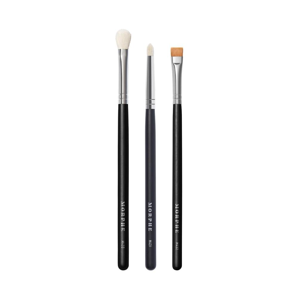 imageMorphe Definition Eye Makeup Brush Trio Eyeshadow Brush Set for Blending Precision and Definition Includes M431 M432 M433 For Cream or Powder Eyeshadow and Eyeliner 3 Count