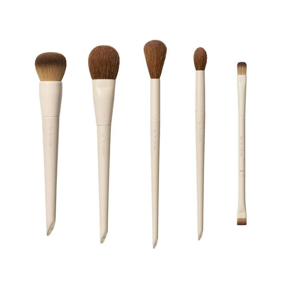 imageMorphe x Ariel Full Makeup Brush Collection  Includes A24 Foundation A58 Cream Contour A19 DualEnded Concealer A14 Precision Setting and A22 Blush Brushes 5 Piece Set