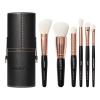 imageMorphe Rose Away Makeup Brushes  6 Piece Make Up Brush Set of Eye and Face Brushes  Made with Synthetic Bristles and Includes Makeup Brush Case 6 Count