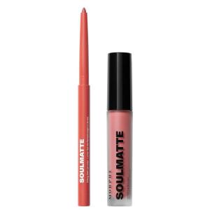 MORPHE Soulmatte Lip Duo – Lip Liner (0.007 oz) & Matte Lipstick (0.13 fl oz) with Vitamin E & Nourishing Oils for Bold, Long-Wear Color & Definition – Dearest