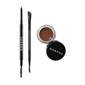 Morphe High Archiever Everyday Essentials Brow Kit – Precision Micro Eyebrow Pencil, Tinted Sculpting Brow Wax & 3-in-1 Brush for Shaping, Filling & Defining – Java (3 Count)(Latte)
