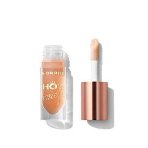 Morphe Hot Honeys Volumizing Lip Oil Plumper – Hydrating Lip Gloss for Women with Manuka Honey + Chili Extract – Makeup for Tingling Volume & Glossy Sheer Tint – Heat Swarm (0.15 fl oz)(Royal Sting)