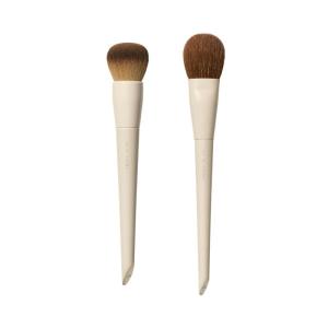 Morphe x Ariel Complexion Essentials Duo – A24 Signature Foundation & A19 Dual-Ended Concealer Brushes – Provides Seamless Application & Flawless Blend for Base Perfection (2 Piece Set)(Sunkissed Skin Duo)