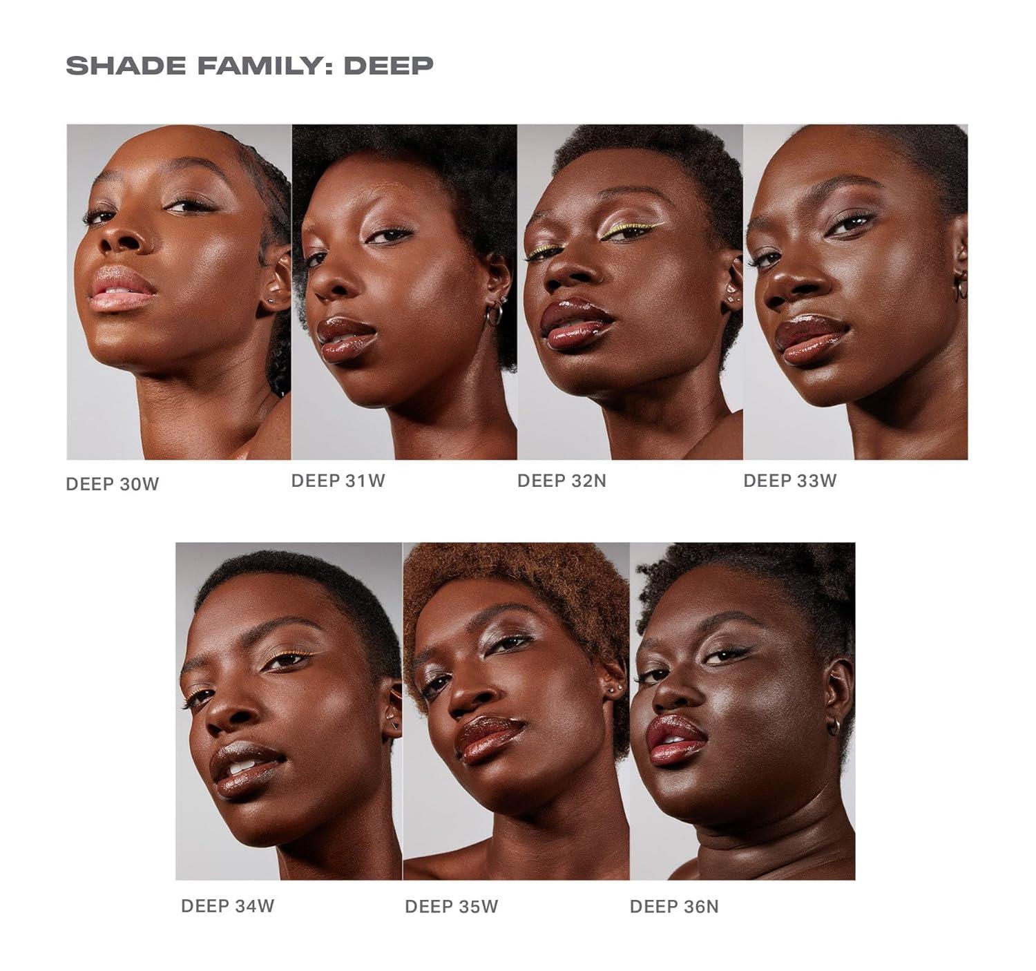 imageMorphe Lightform Dewy Foundation Extended Hydration Foundation Makeup with a Lasting Natural Radiant Finish LongWearing Formula with Buildable Medium Coverage Deep 35W 101 fl ozDeep 32N