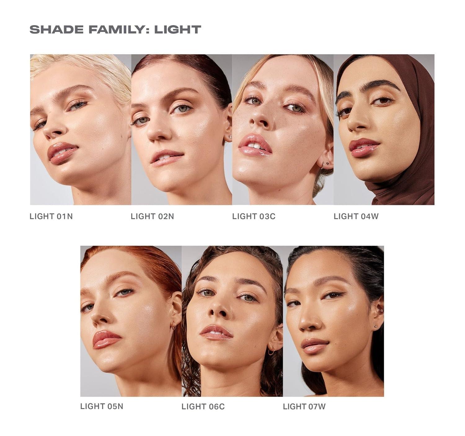 imageMorphe Lightform Dewy Foundation Extended Hydration Foundation Makeup with a Lasting Natural Radiant Finish LongWearing Formula with Buildable Medium Coverage Deep 35W 101 fl ozLight 06C