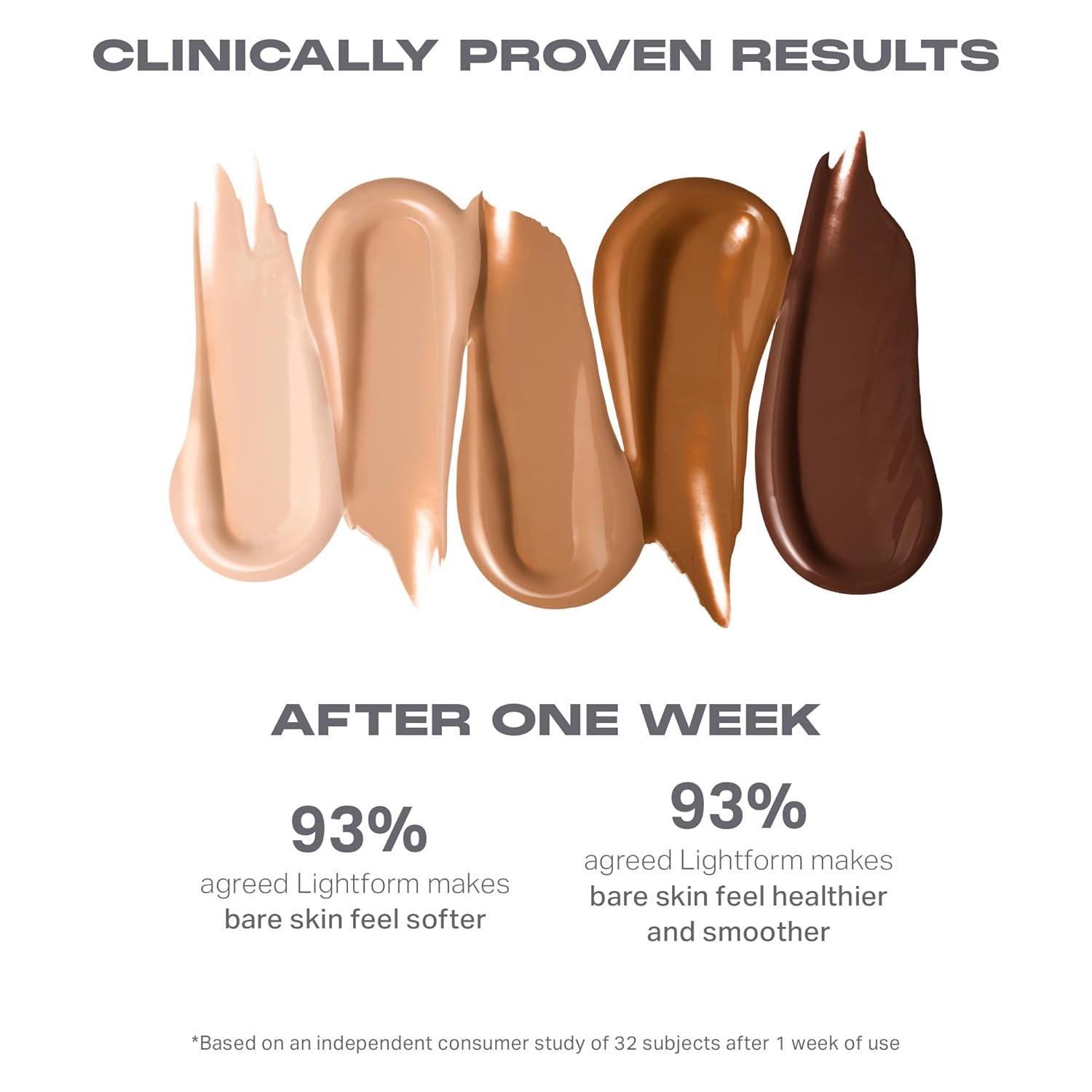 imageMorphe Lightform Dewy Foundation Extended Hydration Foundation Makeup with a Lasting Natural Radiant Finish LongWearing Formula with Buildable Medium Coverage Deep 35W 101 fl ozLight 02N