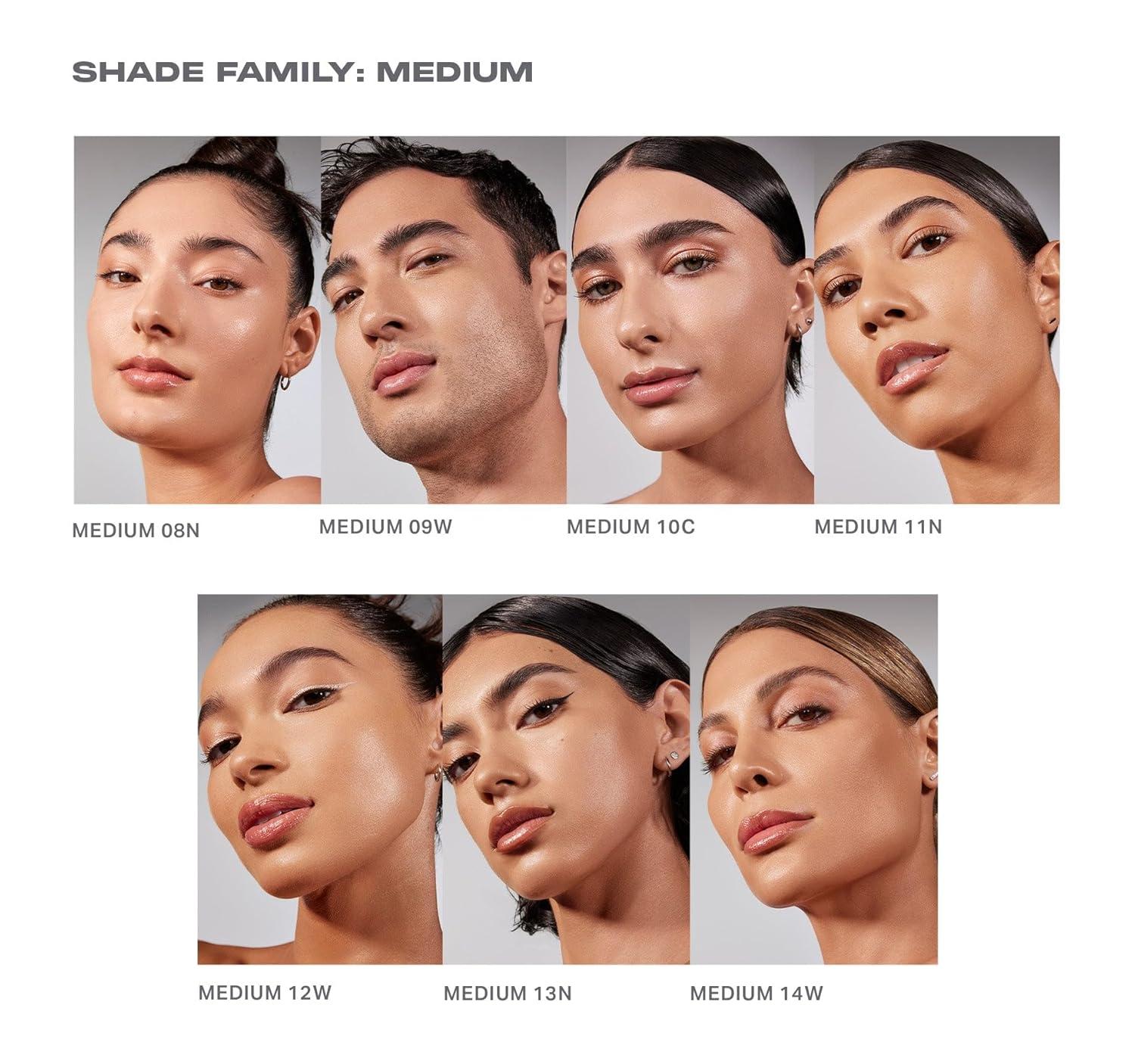 imageMorphe Lightform Dewy Foundation Extended Hydration Foundation Makeup with a Lasting Natural Radiant Finish LongWearing Formula with Buildable Medium Coverage Deep 35W 101 fl ozMedium 08N