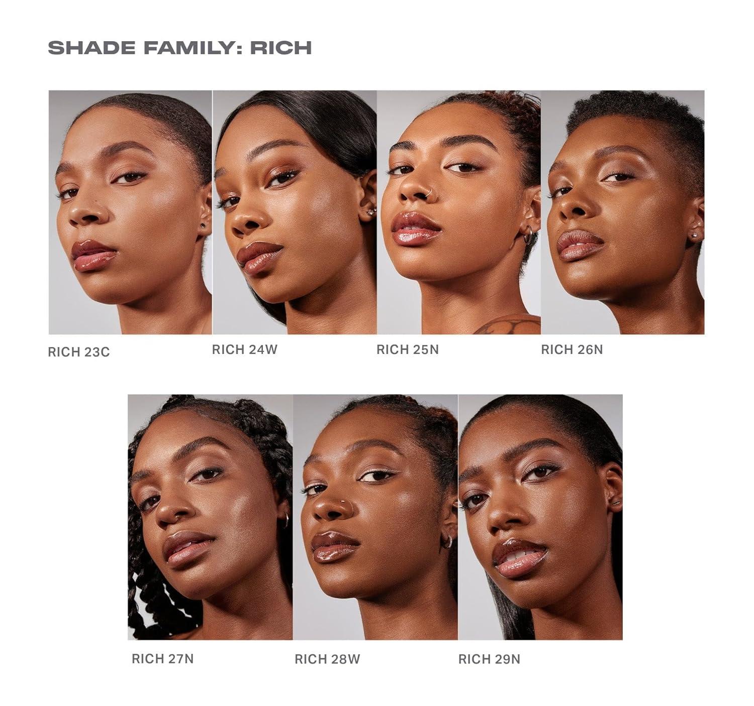 imageMorphe Lightform Dewy Foundation Extended Hydration Foundation Makeup with a Lasting Natural Radiant Finish LongWearing Formula with Buildable Medium Coverage Deep 35W 101 fl ozRich 29N