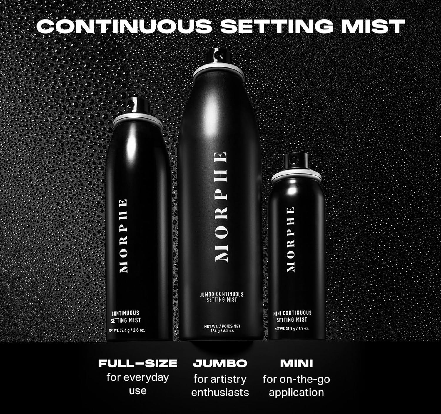 imageMorphe Mini Continuous Setting Mist MicroFine Travel Size Makeup Setting Spray with a Natural Radiant Finish Helps Makeup Resist Caking or Fading amp Increases Wear of Foundation 13 oz2 Count 28 Fl Oz each