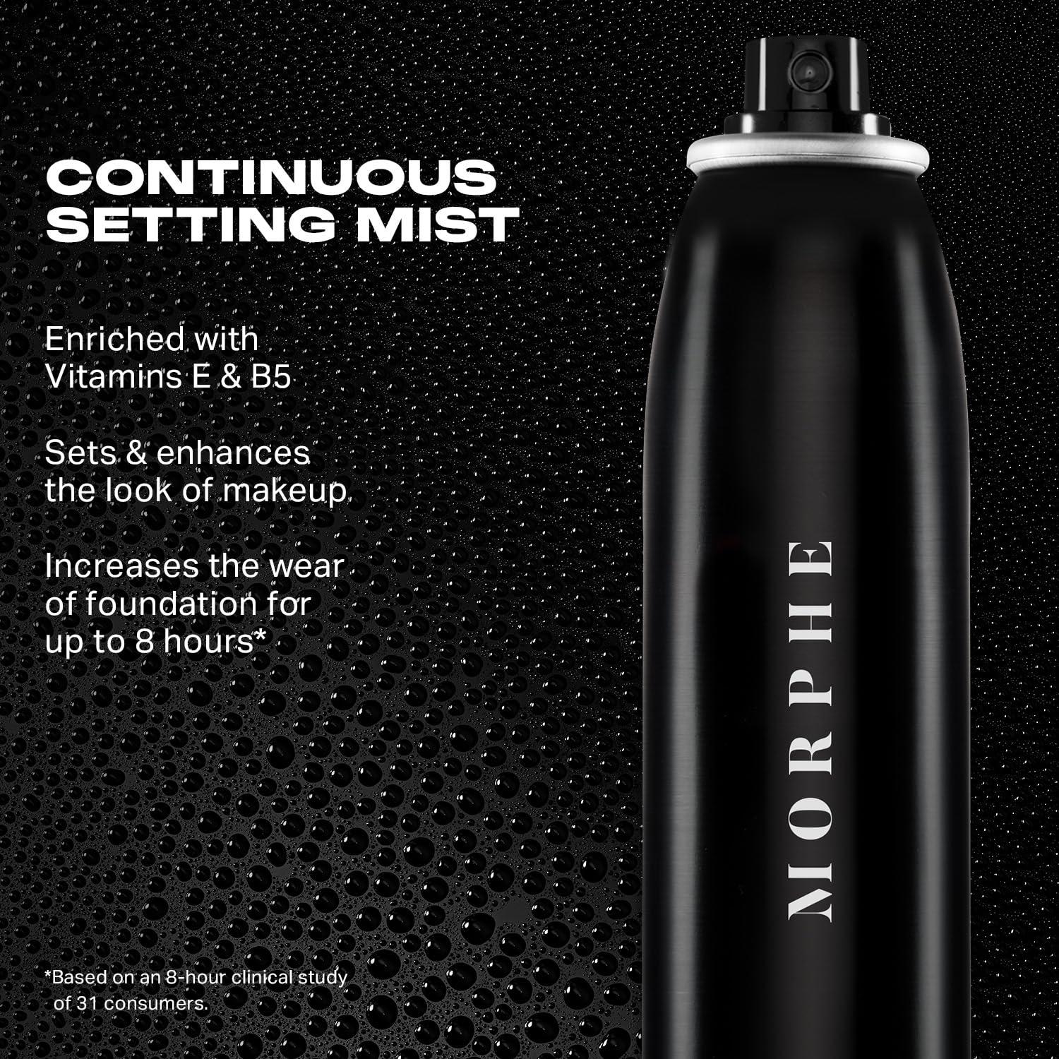 imageMorphe Mini Continuous Setting Mist MicroFine Travel Size Makeup Setting Spray with a Natural Radiant Finish Helps Makeup Resist Caking or Fading amp Increases Wear of Foundation 13 oz2 Count 28 Fl Oz each