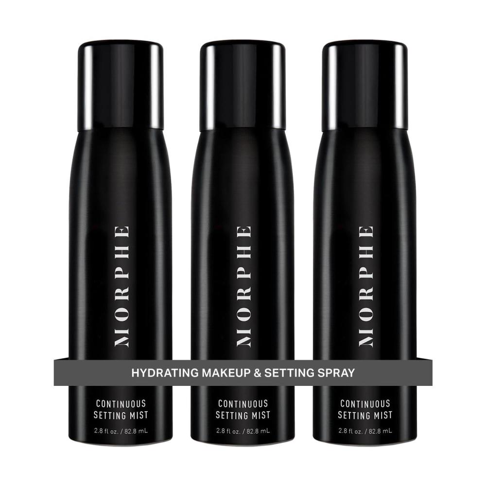imageMorphe Mini Continuous Setting Mist MicroFine Travel Size Makeup Setting Spray with a Natural Radiant Finish Helps Makeup Resist Caking or Fading amp Increases Wear of Foundation 13 oz3 Count 28 Fl Oz each