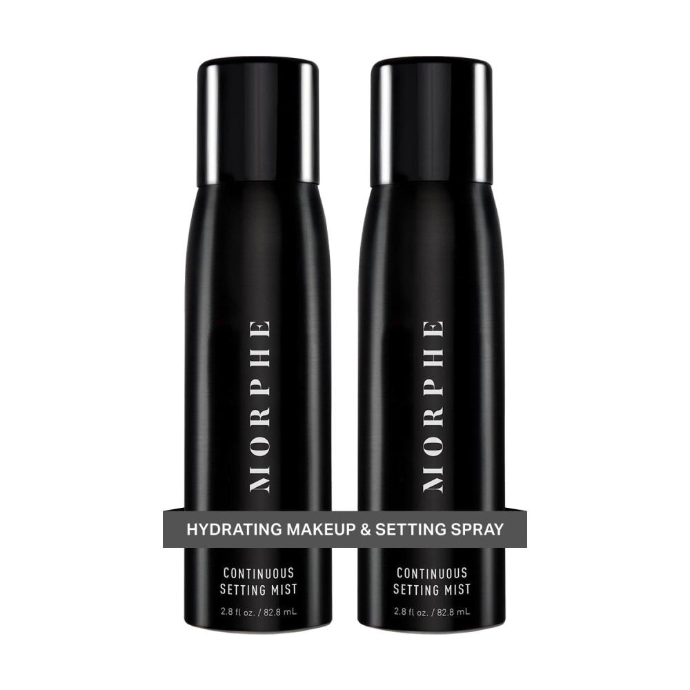 imageMorphe Mini Continuous Setting Mist  MicroFine Travel Size Makeup Setting Spray with a Natural Radiant Finish  Helps Makeup Resist Caking or Fading amp Increases Wear of Foundation 13 oz2 Count 28 Fl Oz each