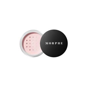 Morphe Mini Bake & Set Setting Powder – Lightweight, Talc-Free Finishing Powder for Face Makeup with a Soft, Natural Finish – Minimizes Shine for Up to 24HR – Brightening Pink (0.09 oz)(Brightening Pink)