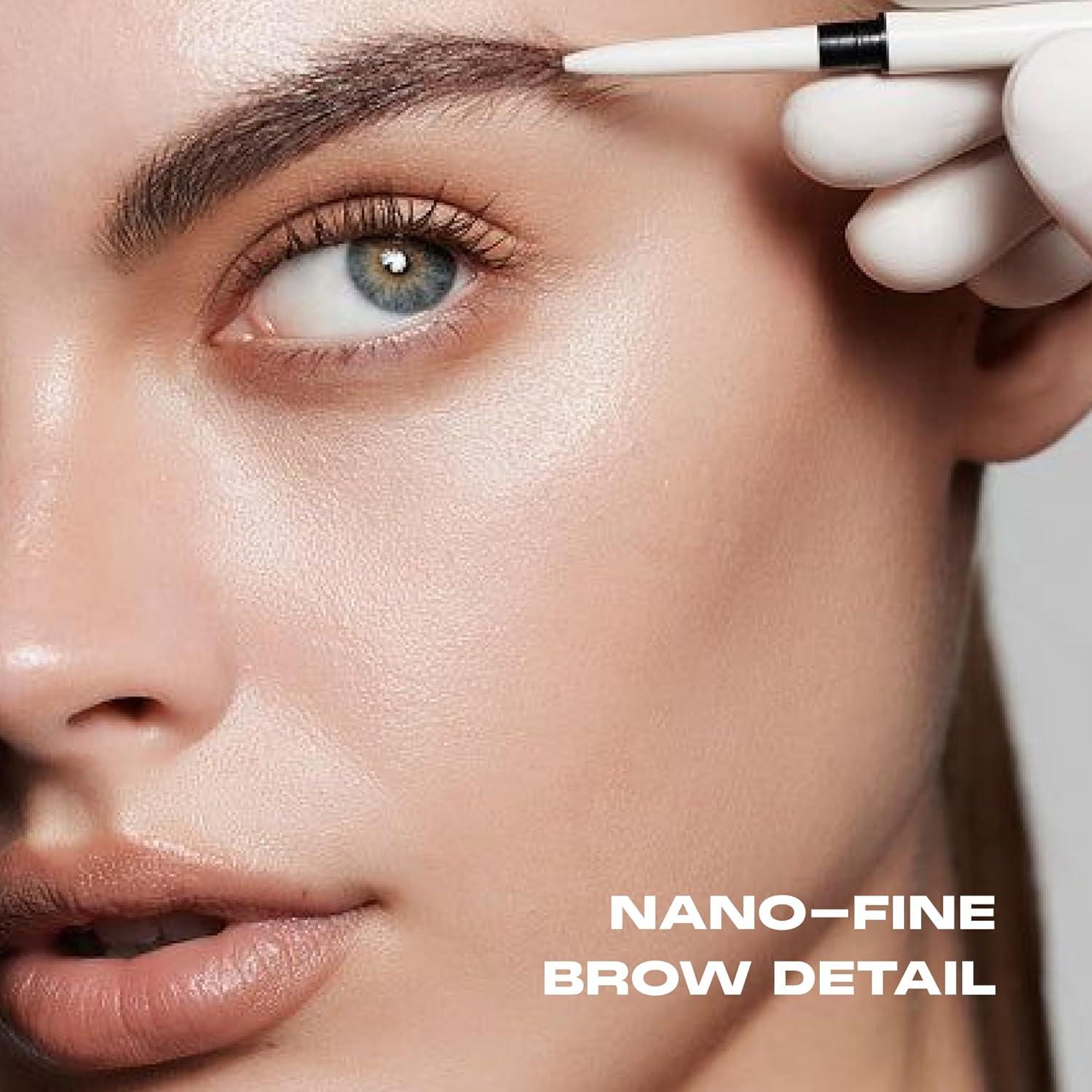 imageMorphe Nano Brow Pencil Ultrafine Eyebrow Pencil for Hairlike Strokes Precision Eye Makeup with Spoolie Brush for Natural Definition and LongLasting Wear Biscotti 0001 ozBiscotti