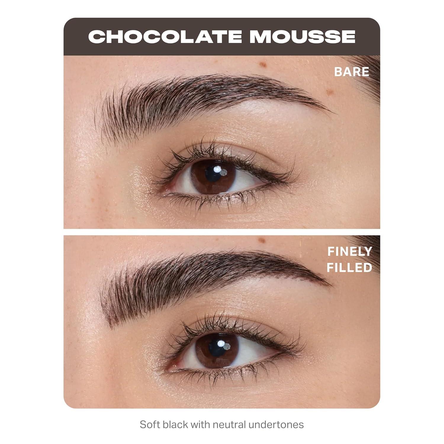 imageMorphe Nano Brow Pencil Ultrafine Eyebrow Pencil for Hairlike Strokes Precision Eye Makeup with Spoolie Brush for Natural Definition and LongLasting Wear Biscotti 0001 ozChocolate Mousse