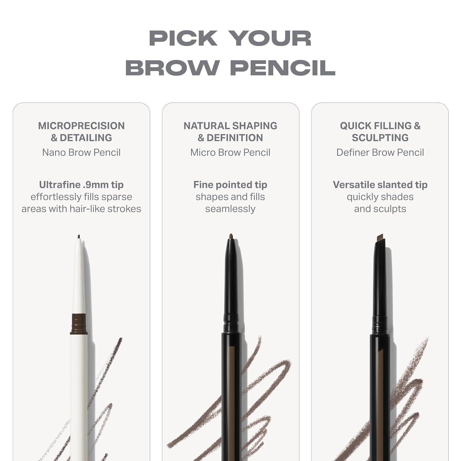 imageMorphe Nano Brow Pencil Ultrafine Eyebrow Pencil for Hairlike Strokes Precision Eye Makeup with Spoolie Brush for Natural Definition and LongLasting Wear Biscotti 0001 ozJava