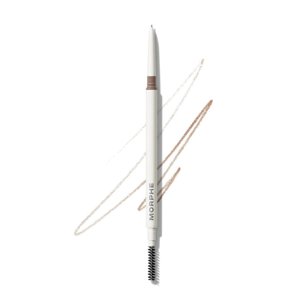 imageMorphe Nano Brow Pencil Ultrafine Eyebrow Pencil for Hairlike Strokes Precision Eye Makeup with Spoolie Brush for Natural Definition and LongLasting Wear Biscotti 0001 ozBiscotti