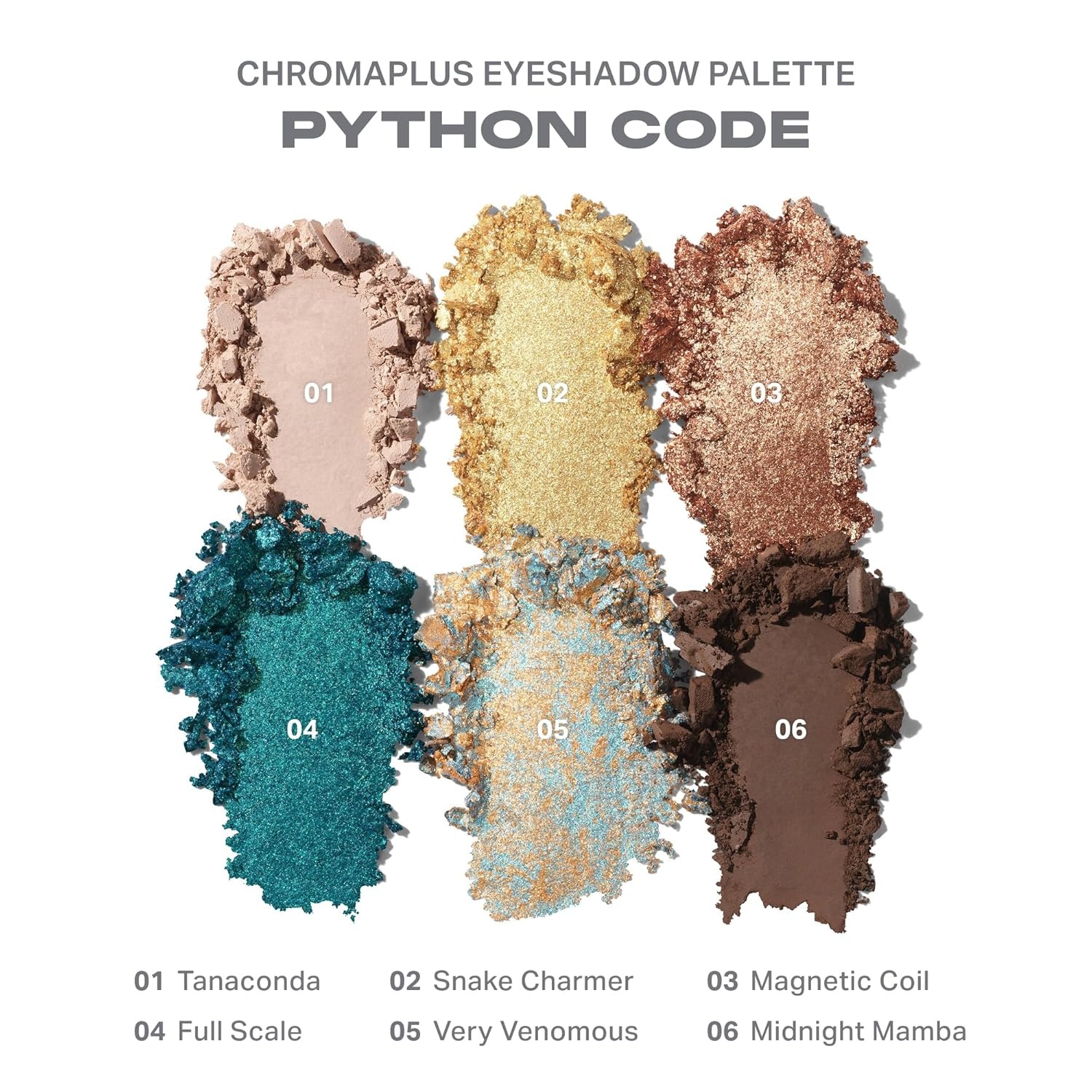 imageMorphe ChromaPlus 6Pan Eyeshadow Palette High Pigment Eye Makeup with Shimmer Matte amp Metallic Eye Shadow Neutral Eyeshadow Makeup Collection for AllDay Wear Python Code 026 oz