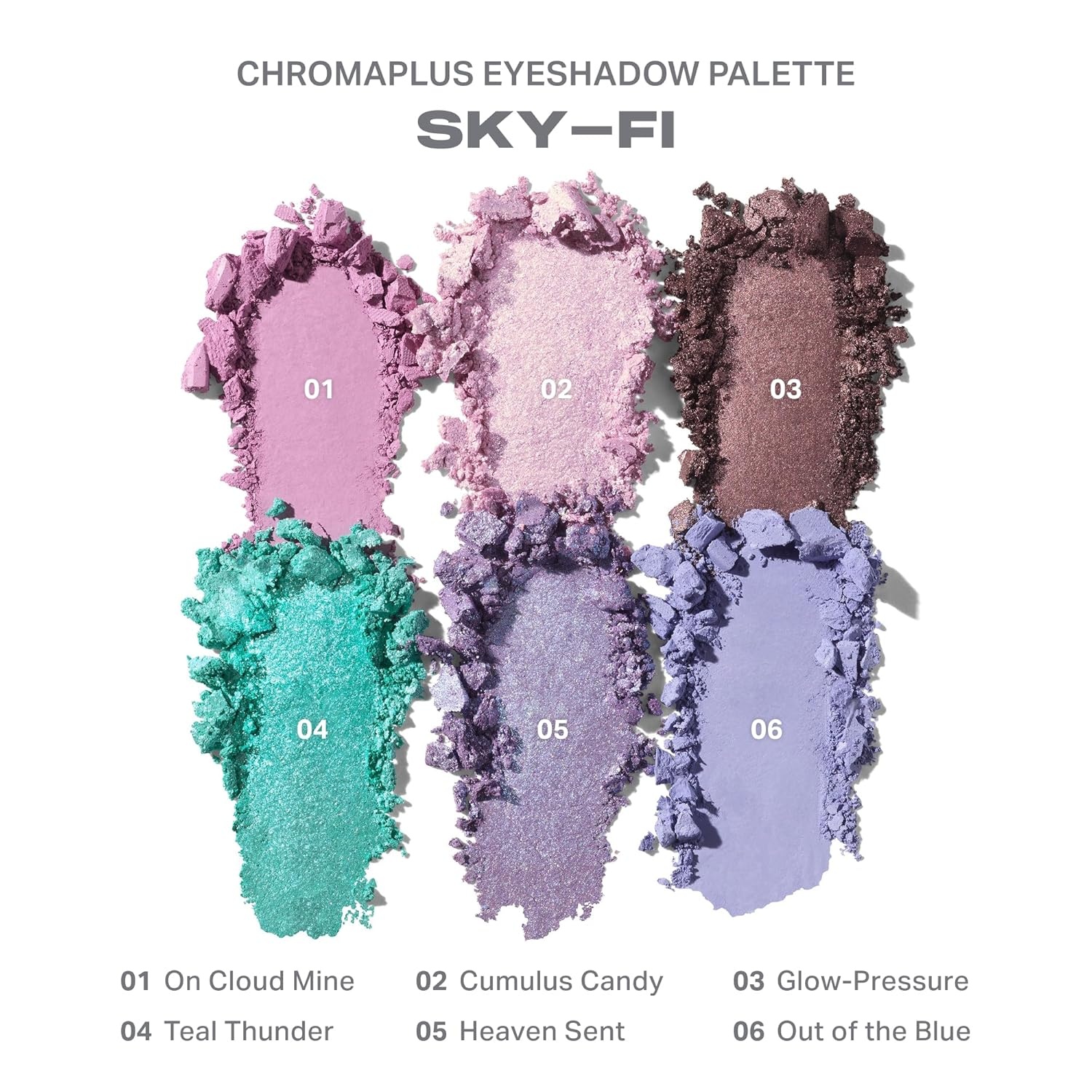 imageMorphe ChromaPlus 6Pan Eyeshadow Palette High Pigment Eye Makeup with Shimmer Matte amp Metallic Eye Shadow Neutral Eyeshadow Makeup Collection for AllDay Wear SkyFi 026 oz