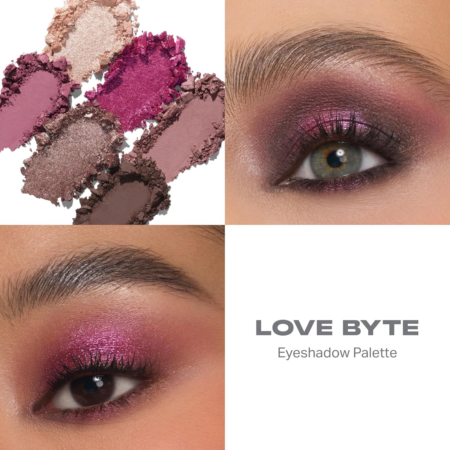 imageMorphe ChromaPlus 6Pan Eyeshadow Palette High Pigment Eye Makeup with Shimmer Matte amp Metallic Eye Shadow Neutral Eyeshadow Makeup Collection for AllDay Wear Love Byte 026 oz