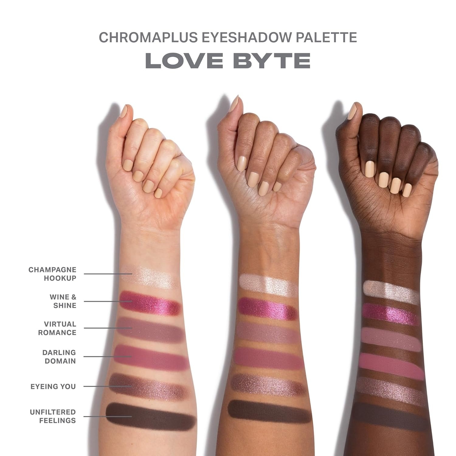 imageMorphe ChromaPlus 6Pan Eyeshadow Palette High Pigment Eye Makeup with Shimmer Matte amp Metallic Eye Shadow Neutral Eyeshadow Makeup Collection for AllDay Wear Love Byte 026 oz