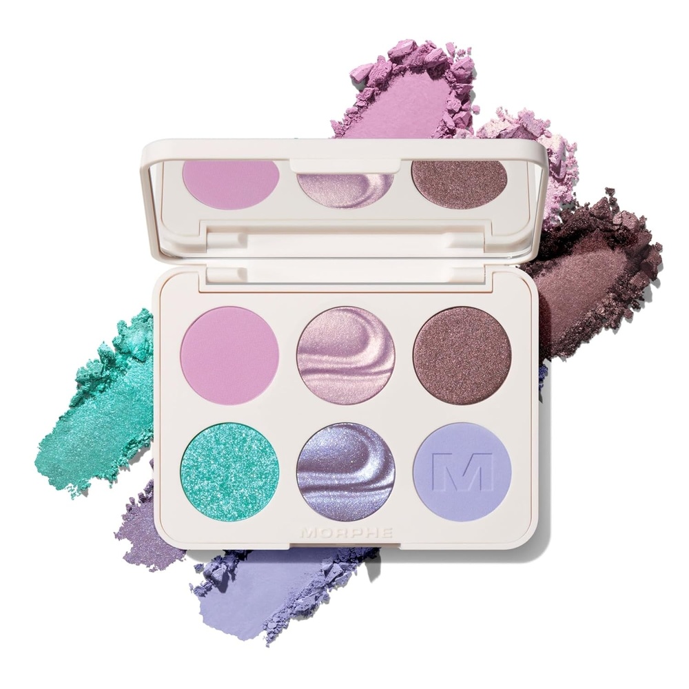 imageMorphe ChromaPlus 6Pan Eyeshadow Palette  High Pigment Eye Makeup with Shimmer Matte amp Metallic Eye Shadow  Neutral Eyeshadow Makeup Collection for AllDay Wear  SkyFi 026 oz