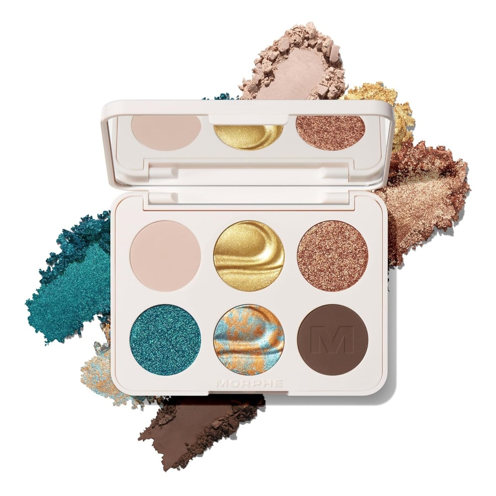 imageMorphe ChromaPlus 6Pan Eyeshadow Palette High Pigment Eye Makeup with Shimmer Matte amp Metallic Eye Shadow Neutral Eyeshadow Makeup Collection for AllDay Wear Python Code 026 oz