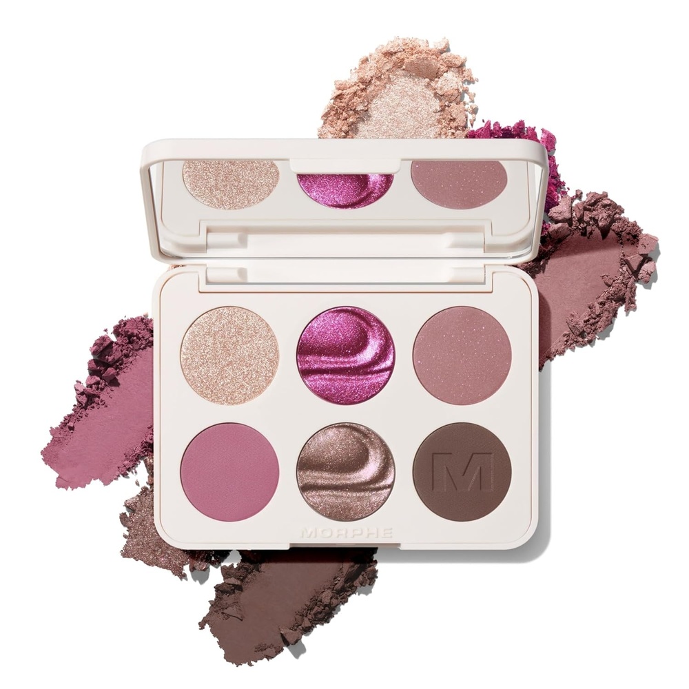 imageMorphe ChromaPlus 6Pan Eyeshadow Palette High Pigment Eye Makeup with Shimmer Matte amp Metallic Eye Shadow Neutral Eyeshadow Makeup Collection for AllDay Wear Love Byte 026 oz