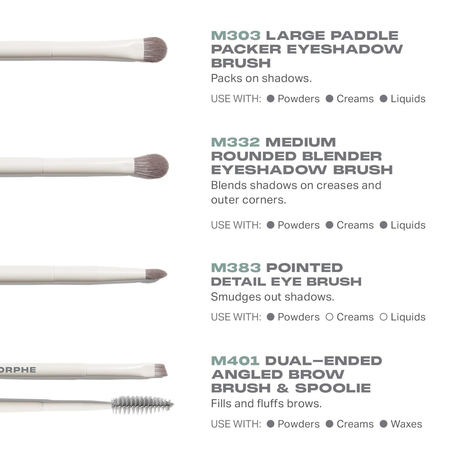 image:imageMorphe Best of Blends 8 Piece Makeup Brush Set Face and Eye Makeup Brushes for Foundation Concealer Powder Blush Eyeshadow amp Brows Professional Brush Kit 8 ct