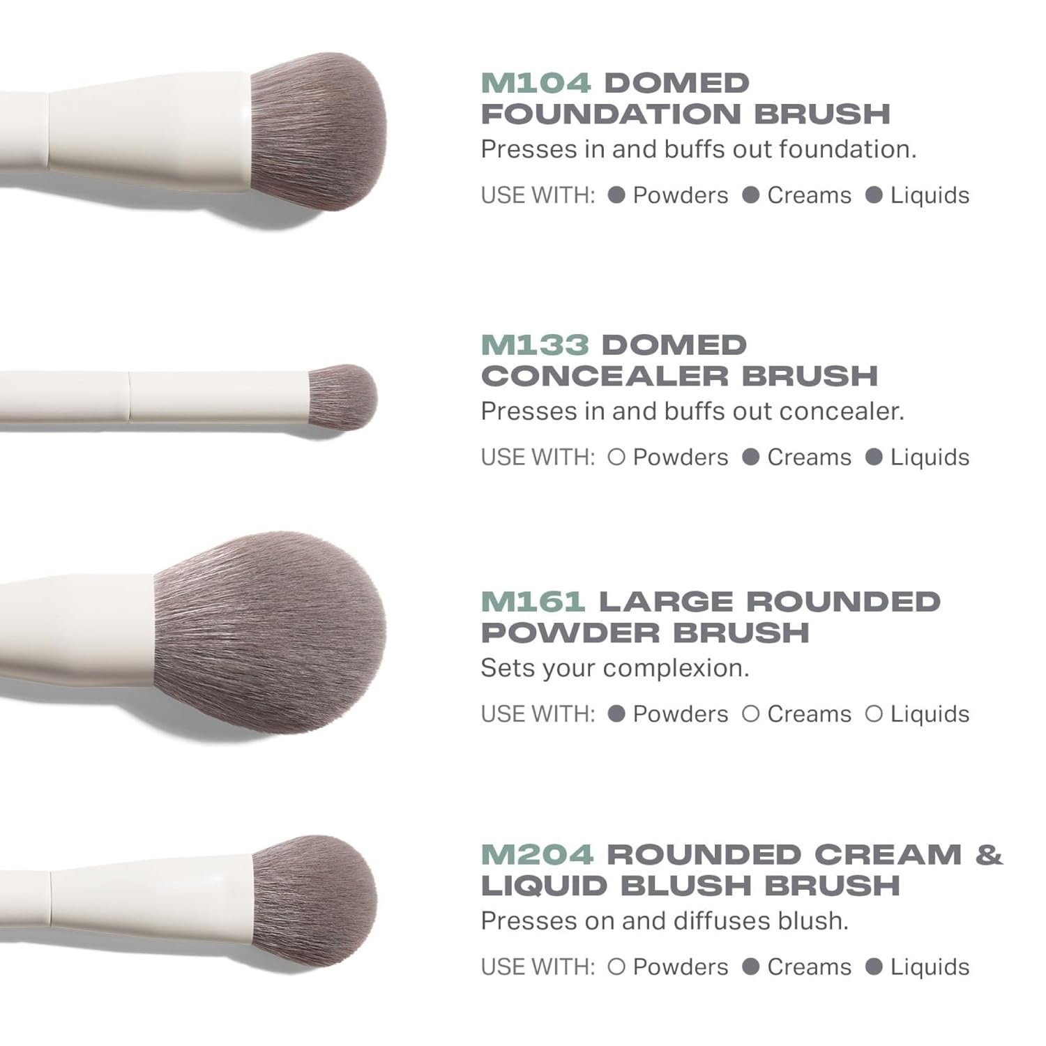 image:imageMorphe Best of Blends 8 Piece Makeup Brush Set Face and Eye Makeup Brushes for Foundation Concealer Powder Blush Eyeshadow amp Brows Professional Brush Kit 8 ct