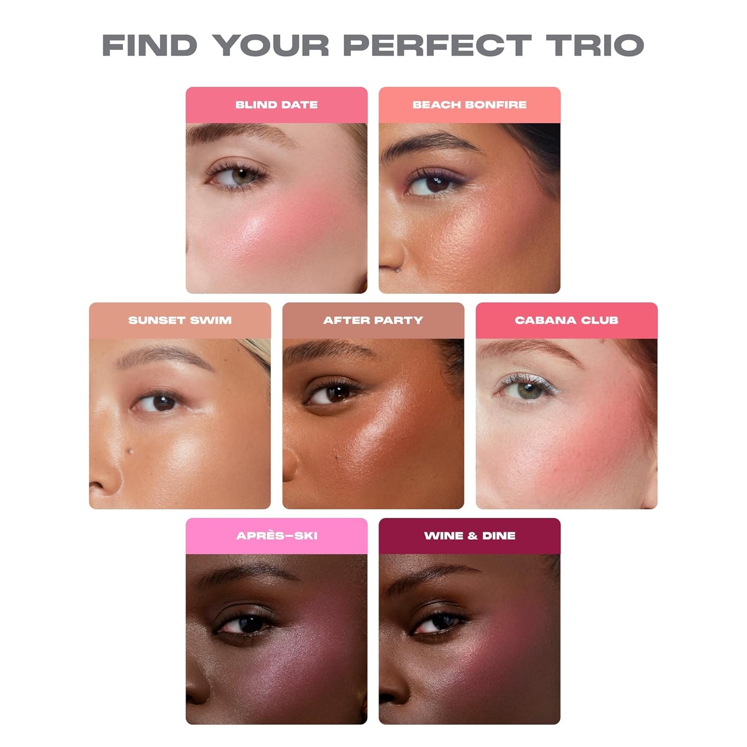 image:imageMorphe Cheek Thrills MultiFinish Face Trio Blush for Cheeks with Cream Balm and Powder Finishes Buildable Monochromatic Face Palette for Glow and Dimension Sunset Swim 038 oz