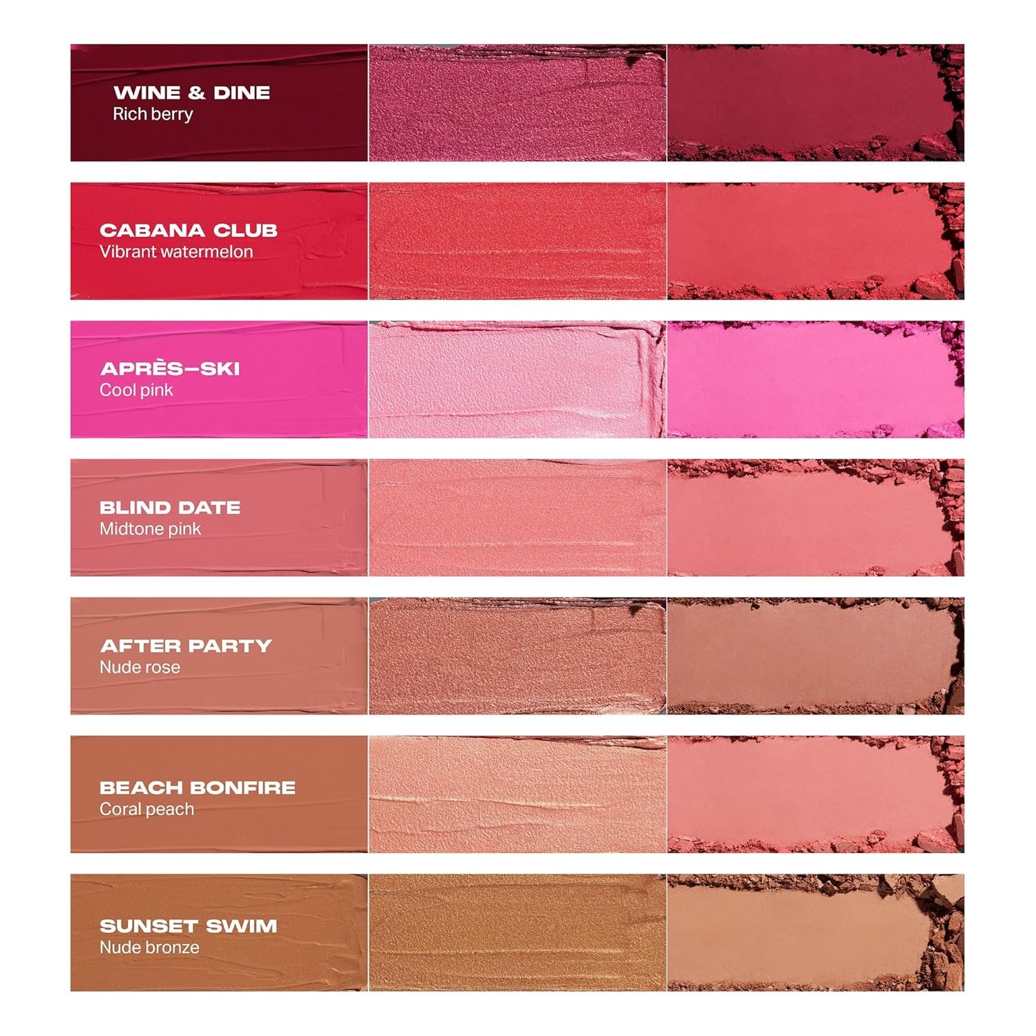 image:imageMorphe Cheek Thrills MultiFinish Face Trio Blush for Cheeks with Cream Balm and Powder Finishes Buildable Monochromatic Face Palette for Glow and Dimension Wine amp Dine 038 oz