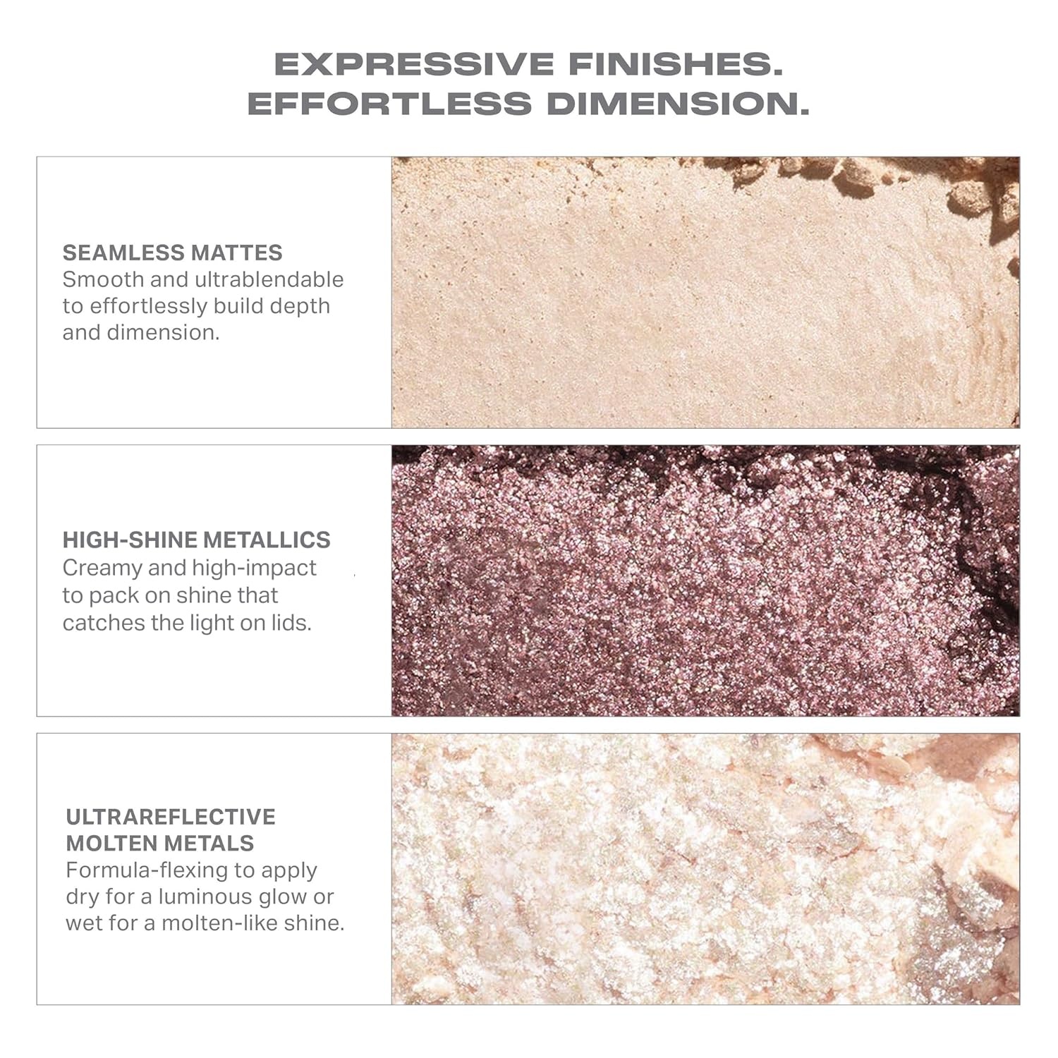 image:imageMorphe ChromaPlus 6Pan Eyeshadow Palette High Pigment Eye Makeup with Shimmer Matte amp Metallic Eye Shadow Neutral Eyeshadow Makeup Collection for AllDay Wear Rich Glitch 026 oz