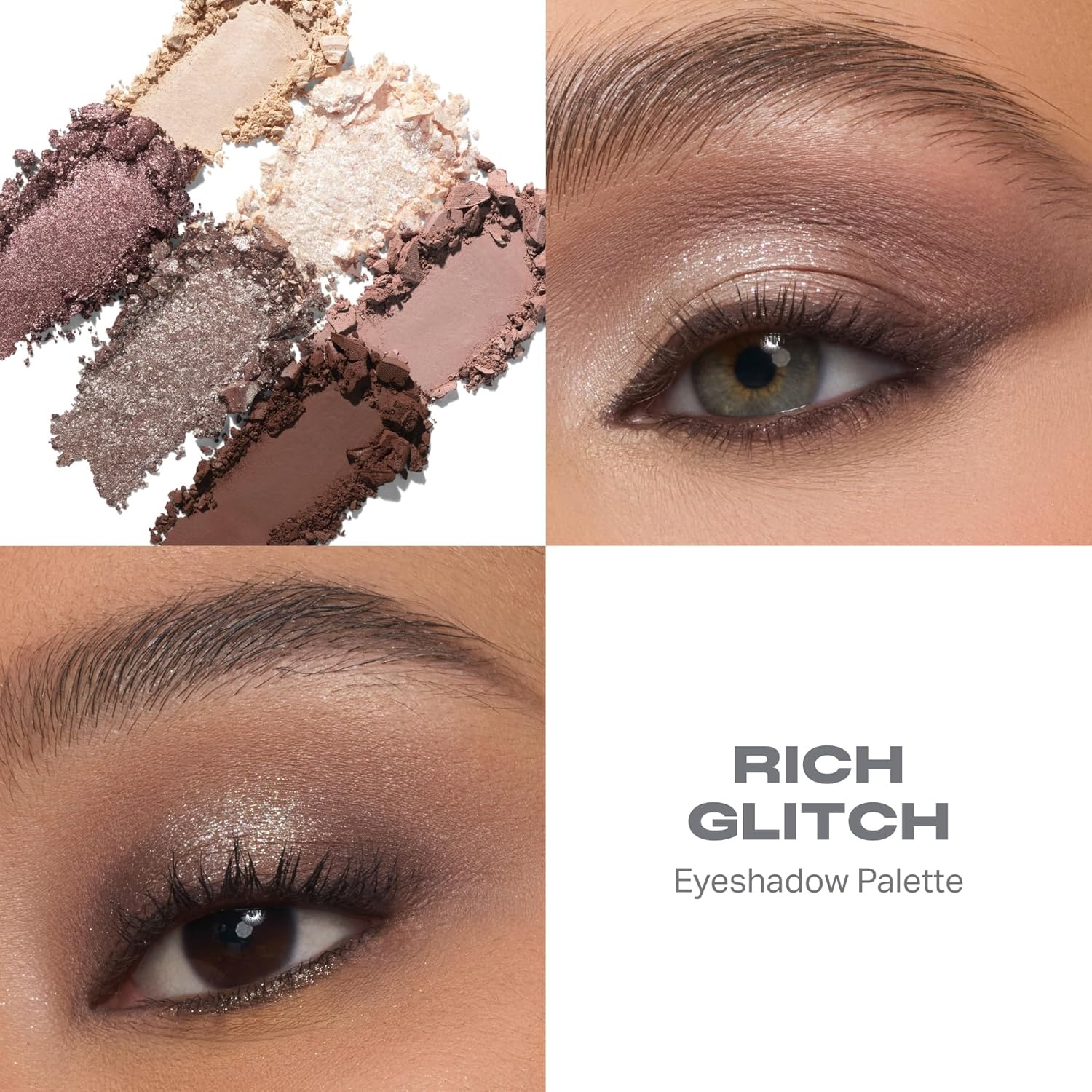 image:imageMorphe ChromaPlus 6Pan Eyeshadow Palette High Pigment Eye Makeup with Shimmer Matte amp Metallic Eye Shadow Neutral Eyeshadow Makeup Collection for AllDay Wear Rich Glitch 026 oz