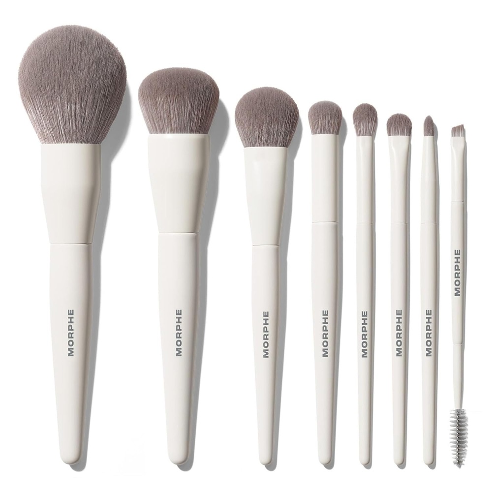 image:imageMorphe Best of Blends 8 Piece Makeup Brush Set Face and Eye Makeup Brushes for Foundation Concealer Powder Blush Eyeshadow amp Brows Professional Brush Kit 8 ct