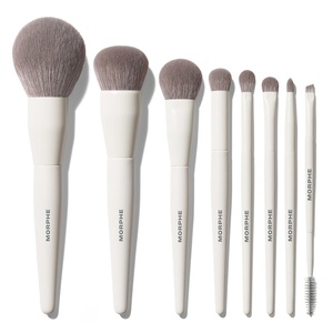 Morphe Best of Blends 8 Piece Makeup Brush Set – Face and Eye Makeup Brushes for Foundation, Concealer, Powder, Blush, Eyeshadow & Brows – Professional Brush Kit (8 ct)